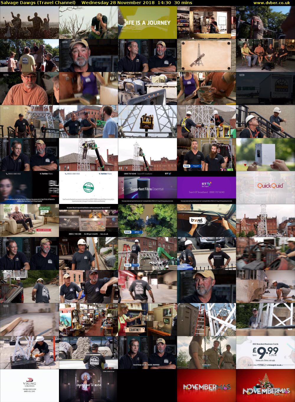 Salvage Dawgs (Travel Channel) Wednesday 28 November 2018 14:30 - 15:00