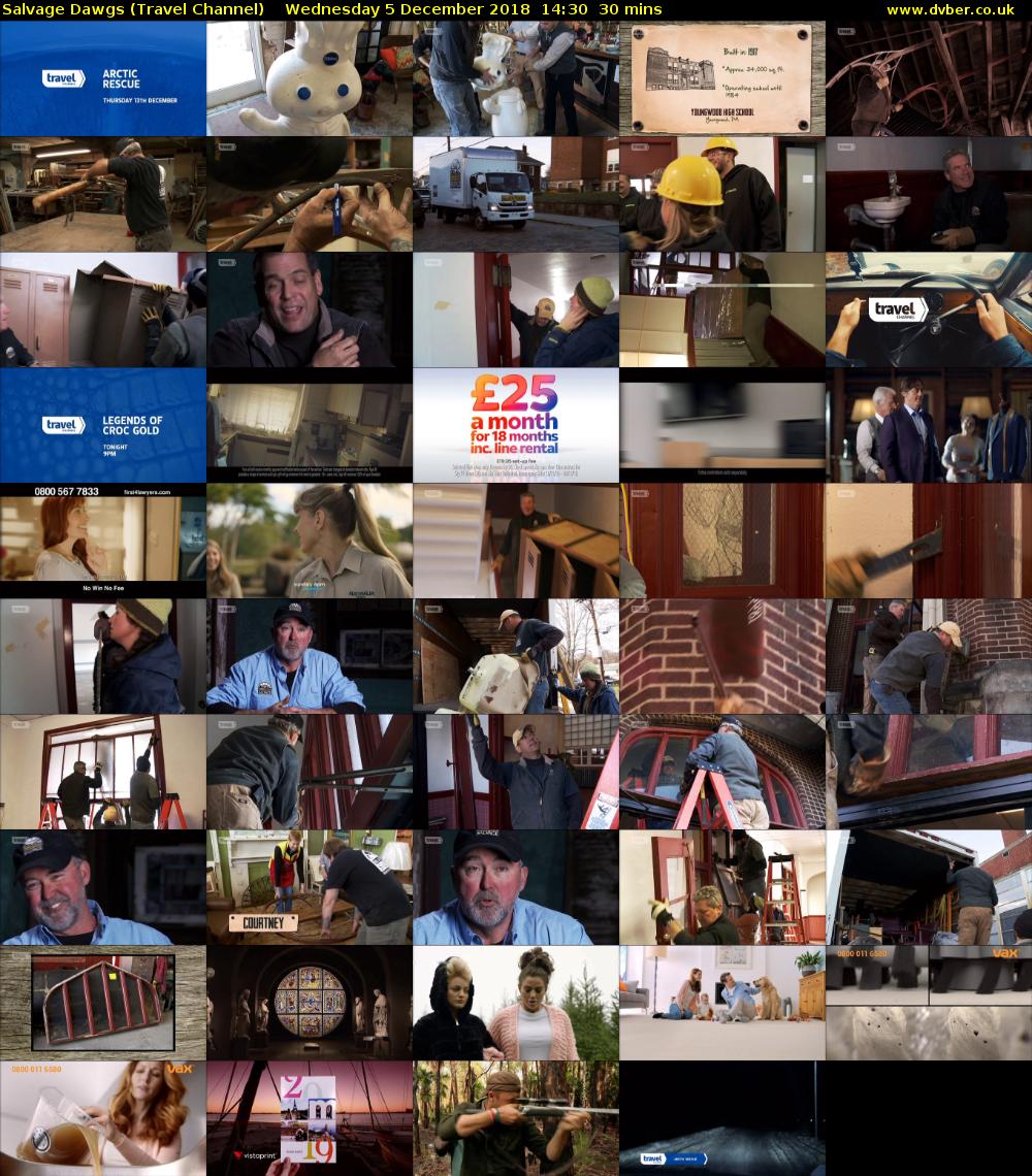 Salvage Dawgs (Travel Channel) Wednesday 5 December 2018 14:30 - 15:00