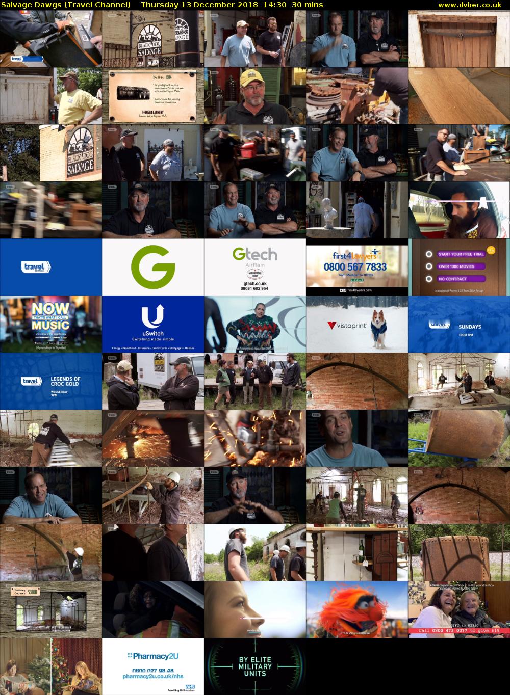 Salvage Dawgs (Travel Channel) Thursday 13 December 2018 14:30 - 15:00