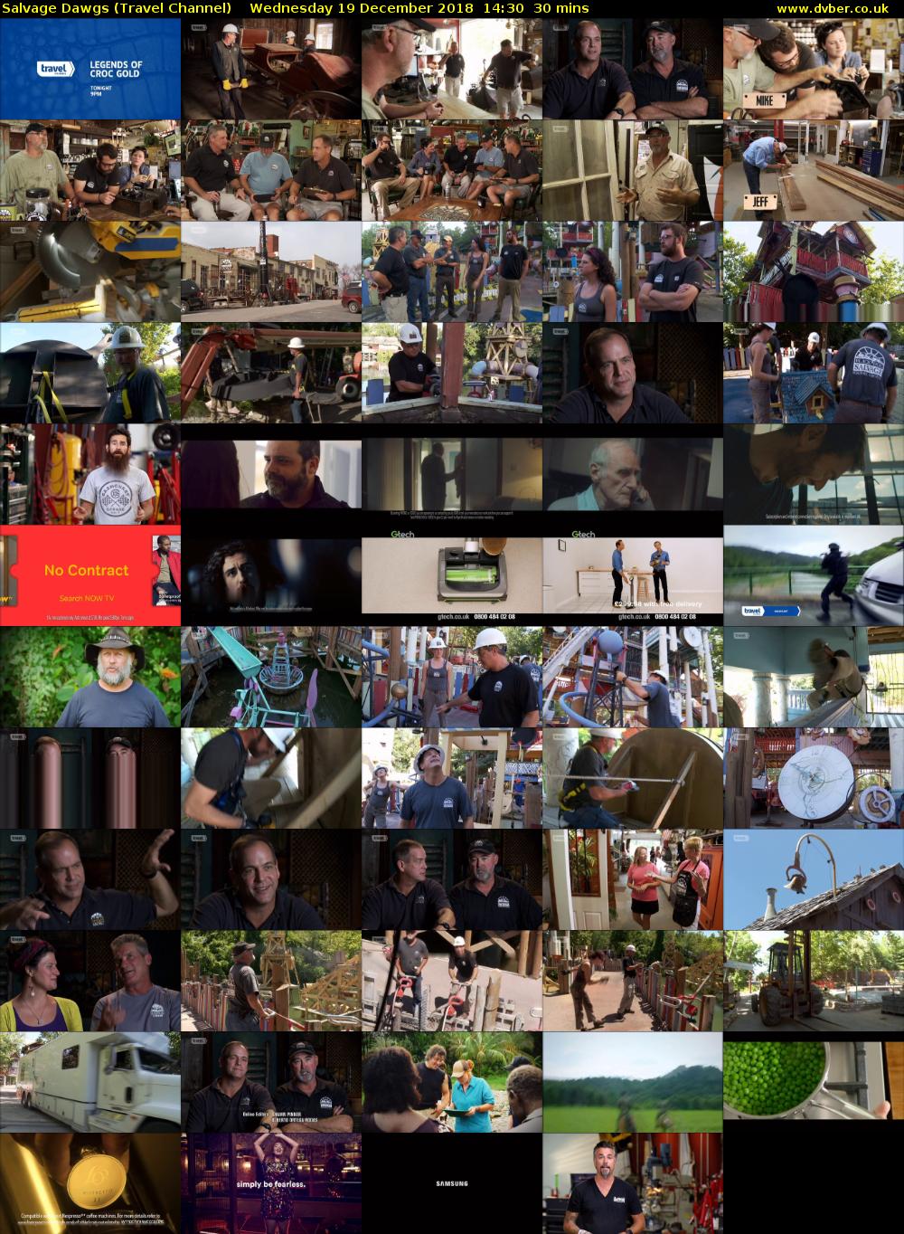 Salvage Dawgs (Travel Channel) Wednesday 19 December 2018 14:30 - 15:00