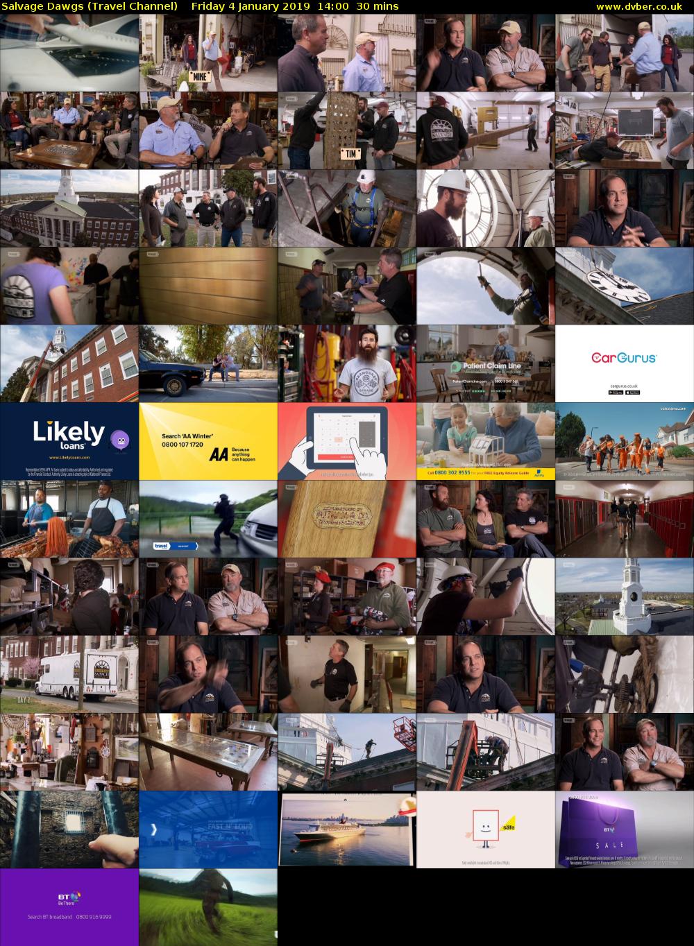 Salvage Dawgs (Travel Channel) Friday 4 January 2019 14:00 - 14:30