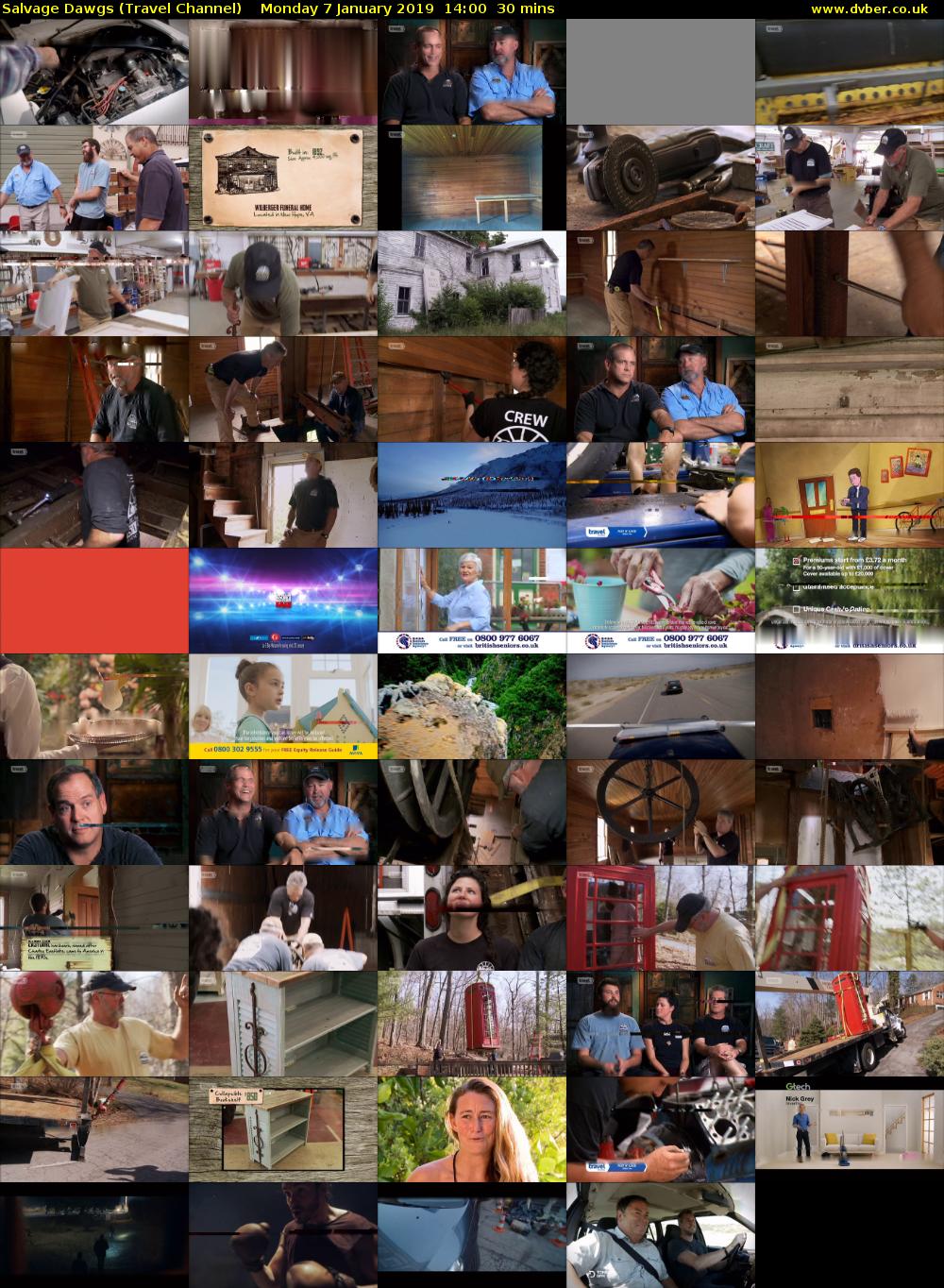 Salvage Dawgs (Travel Channel) Monday 7 January 2019 14:00 - 14:30