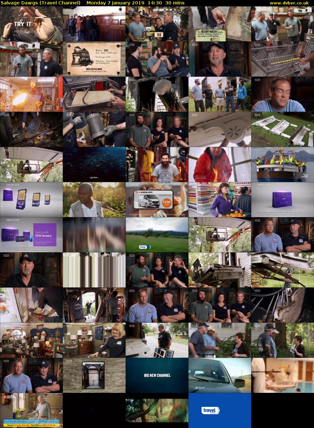 Salvage Dawgs (Travel Channel) Monday 7 January 2019 14:30 - 15:00