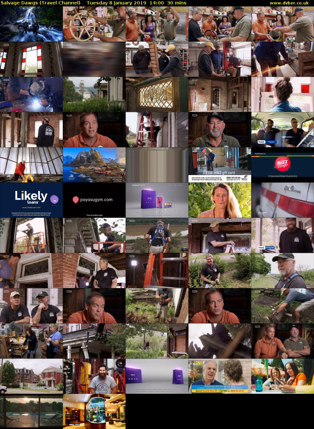 Salvage Dawgs (Travel Channel) Tuesday 8 January 2019 14:00 - 14:30