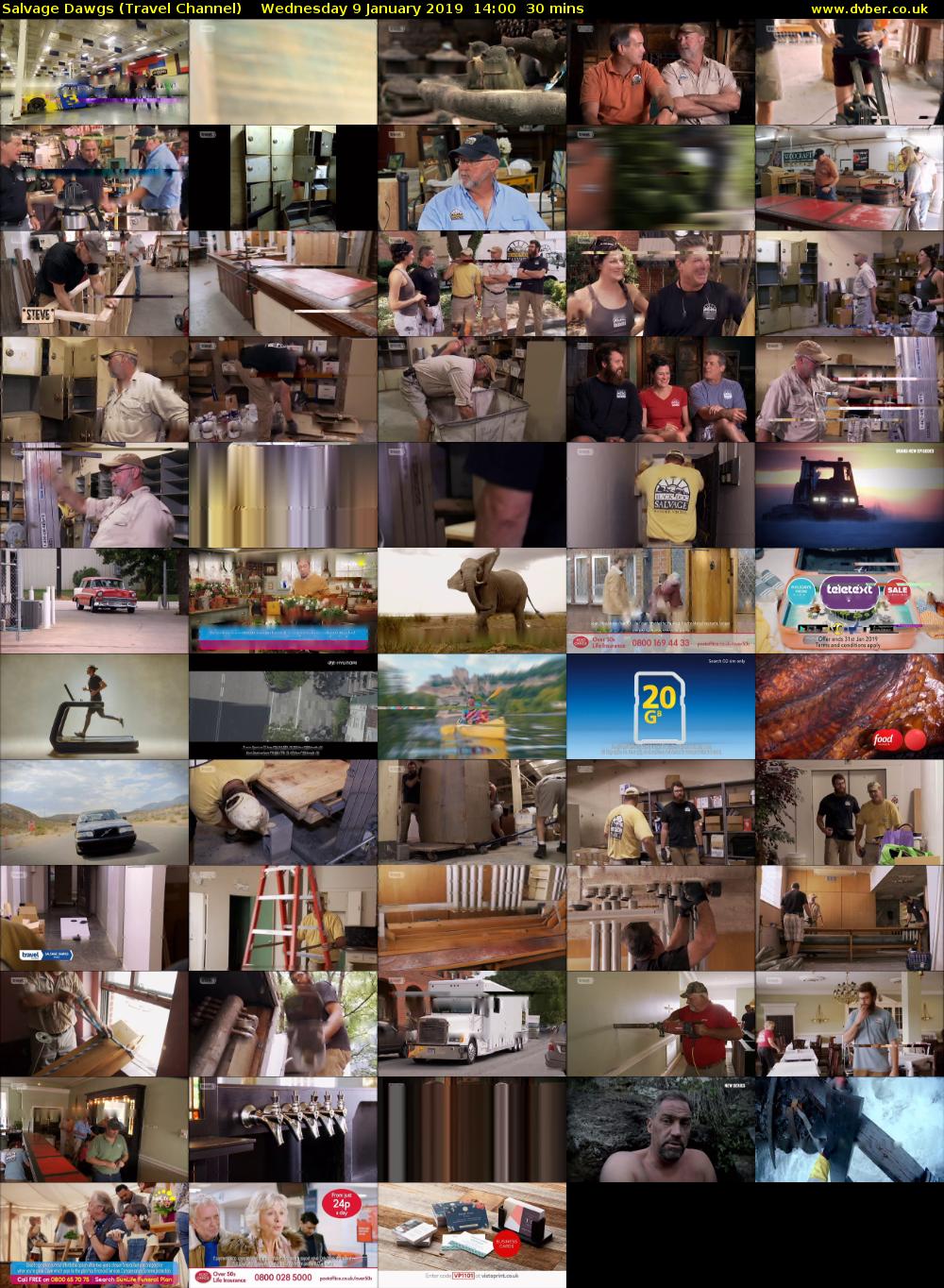 Salvage Dawgs (Travel Channel) Wednesday 9 January 2019 14:00 - 14:30