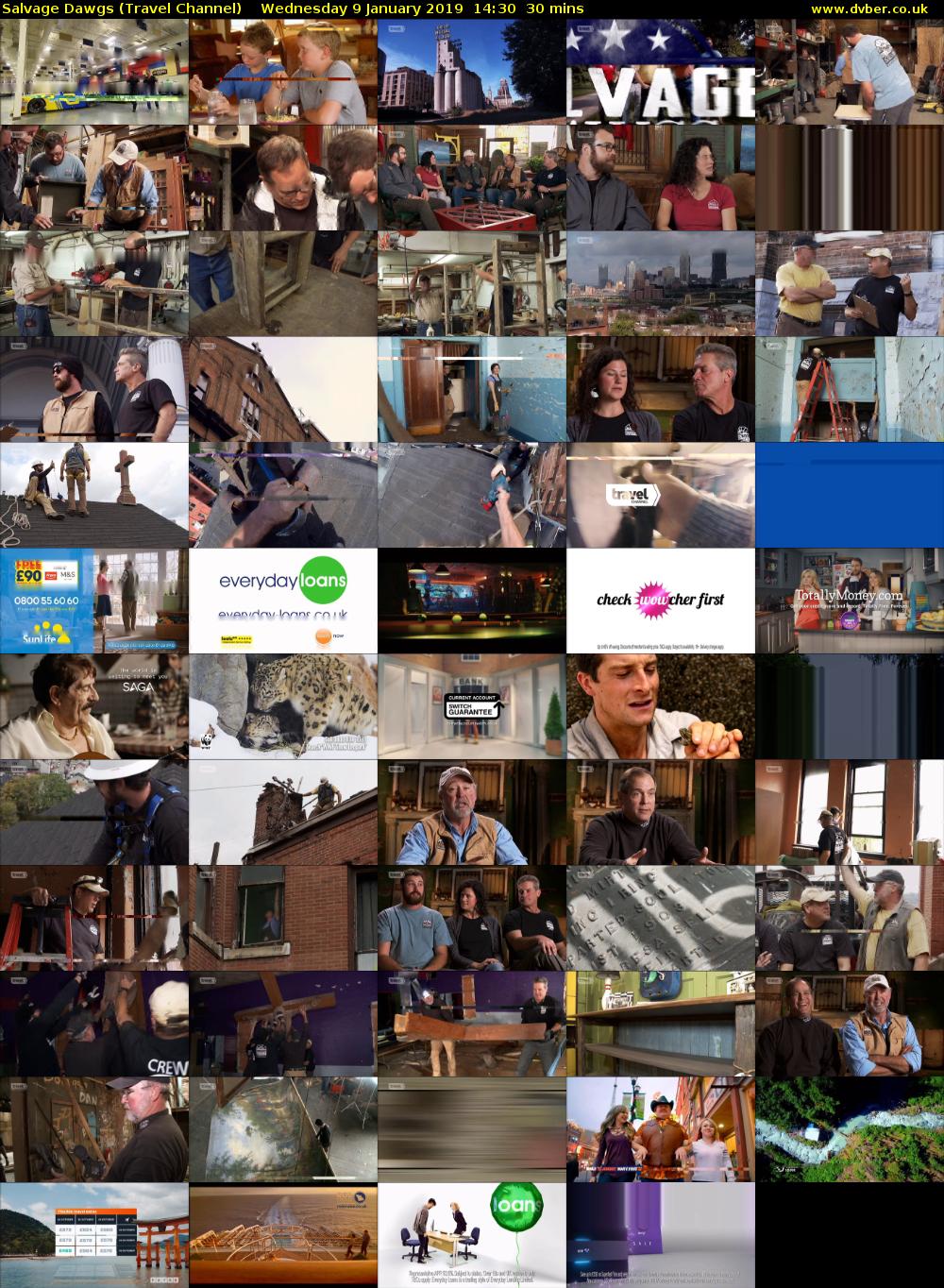 Salvage Dawgs (Travel Channel) Wednesday 9 January 2019 14:30 - 15:00