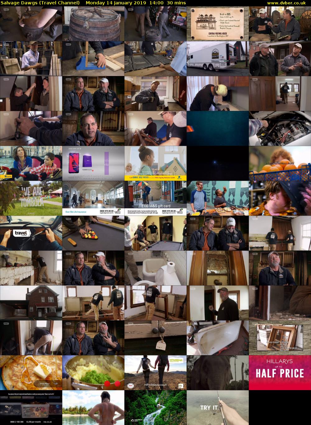 Salvage Dawgs (Travel Channel) Monday 14 January 2019 14:00 - 14:30