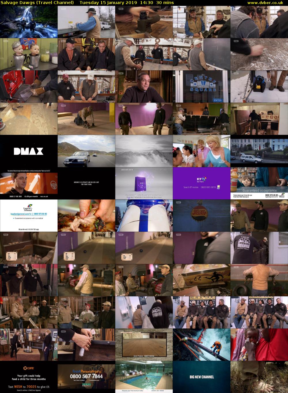 Salvage Dawgs (Travel Channel) Tuesday 15 January 2019 14:30 - 15:00