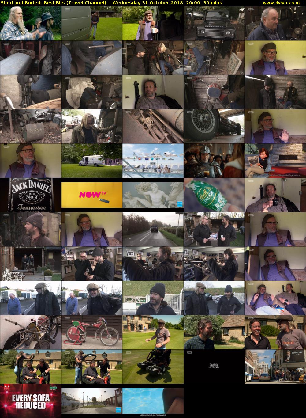 Shed and Buried: Best Bits (Travel Channel) Wednesday 31 October 2018 20:00 - 20:30