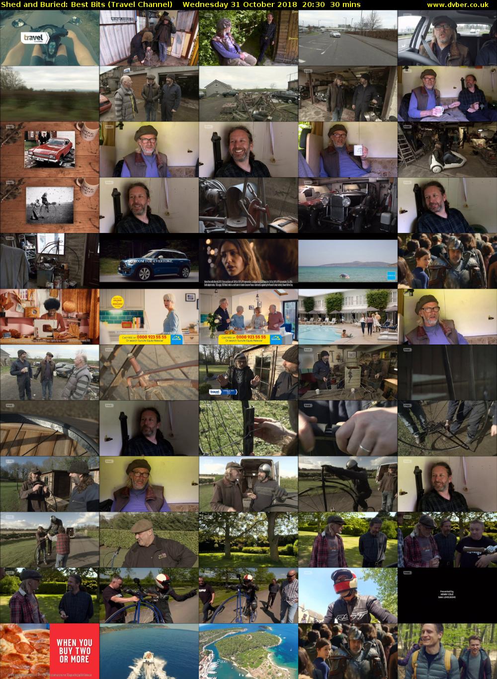 Shed and Buried: Best Bits (Travel Channel) Wednesday 31 October 2018 20:30 - 21:00