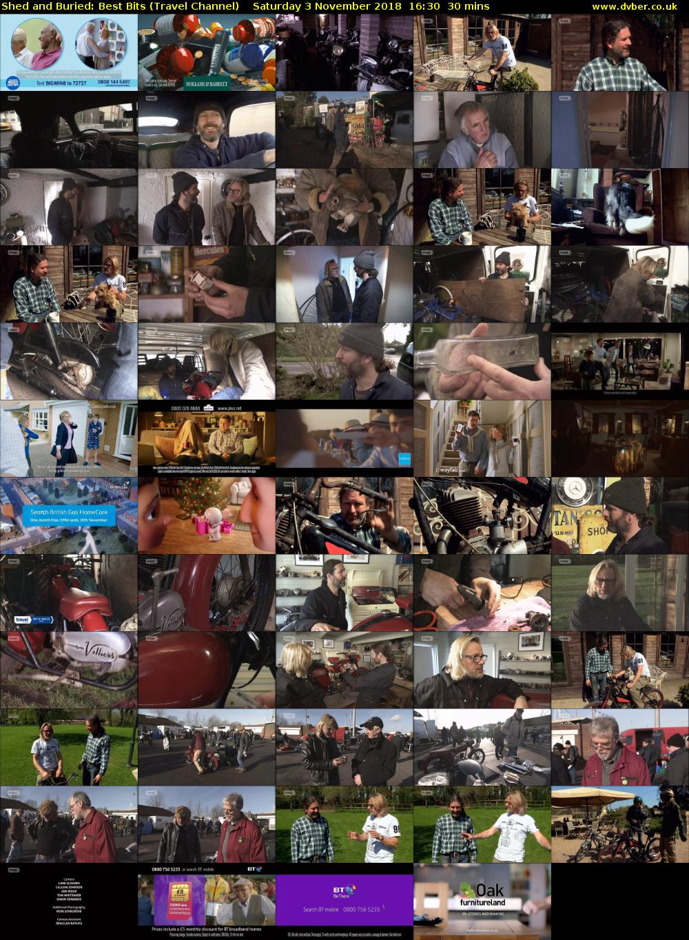 Shed and Buried: Best Bits (Travel Channel) Saturday 3 November 2018 16:30 - 17:00