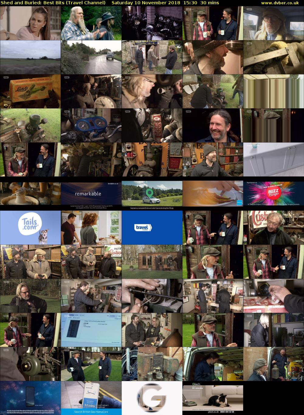 Shed and Buried: Best Bits (Travel Channel) Saturday 10 November 2018 15:30 - 16:00