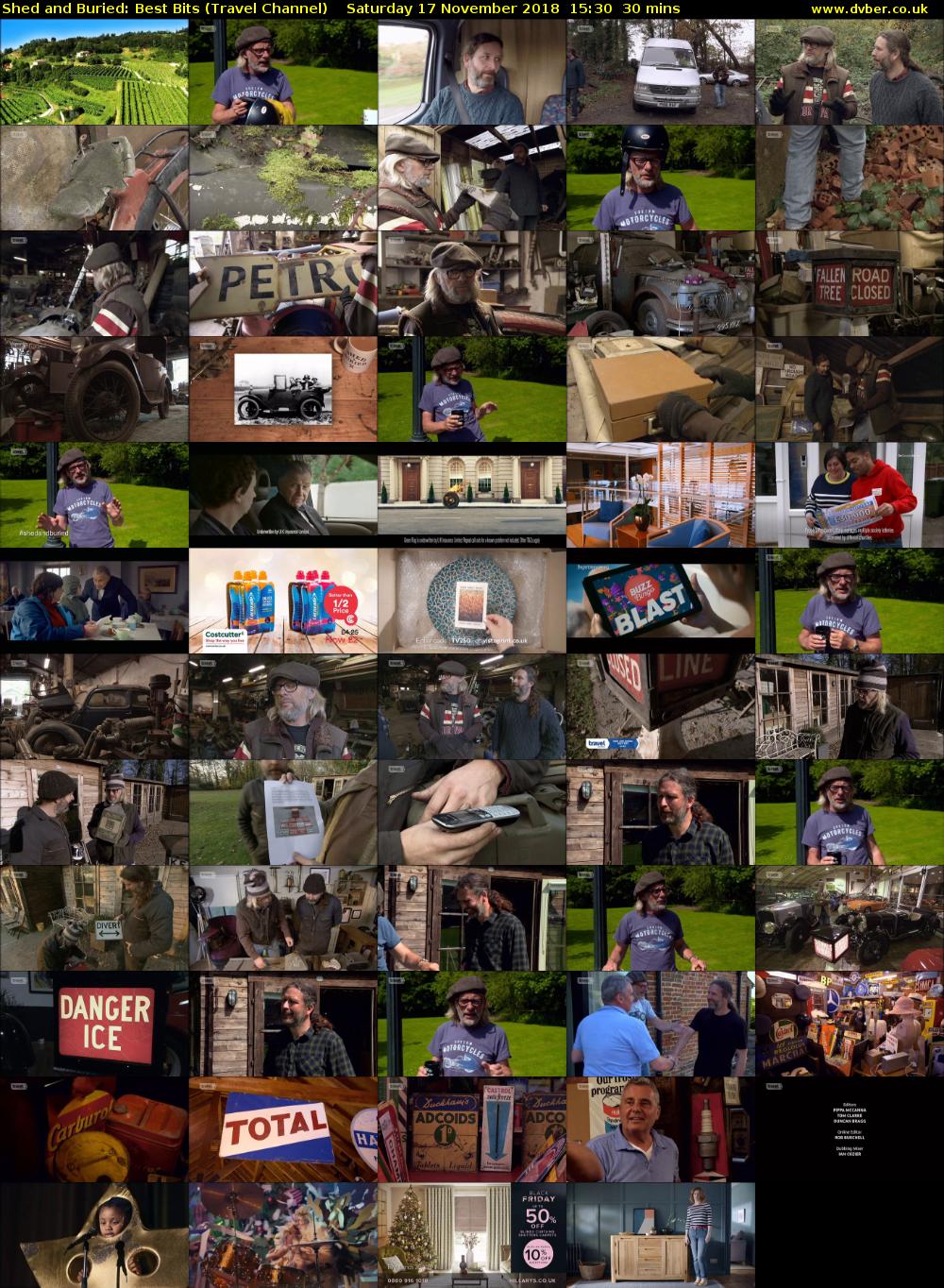 Shed and Buried: Best Bits (Travel Channel) Saturday 17 November 2018 15:30 - 16:00