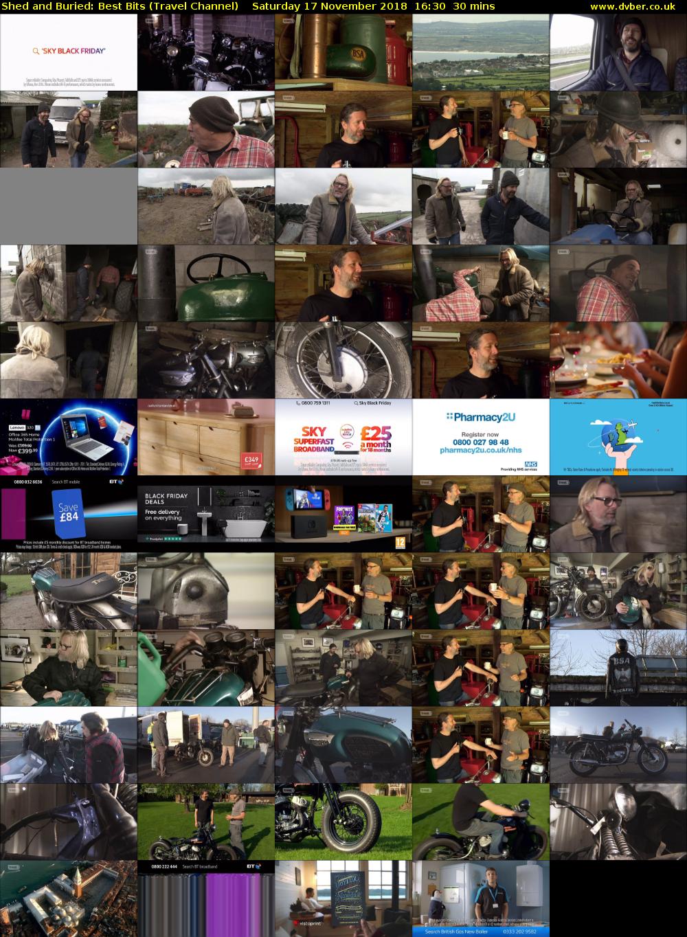 Shed and Buried: Best Bits (Travel Channel) Saturday 17 November 2018 16:30 - 17:00