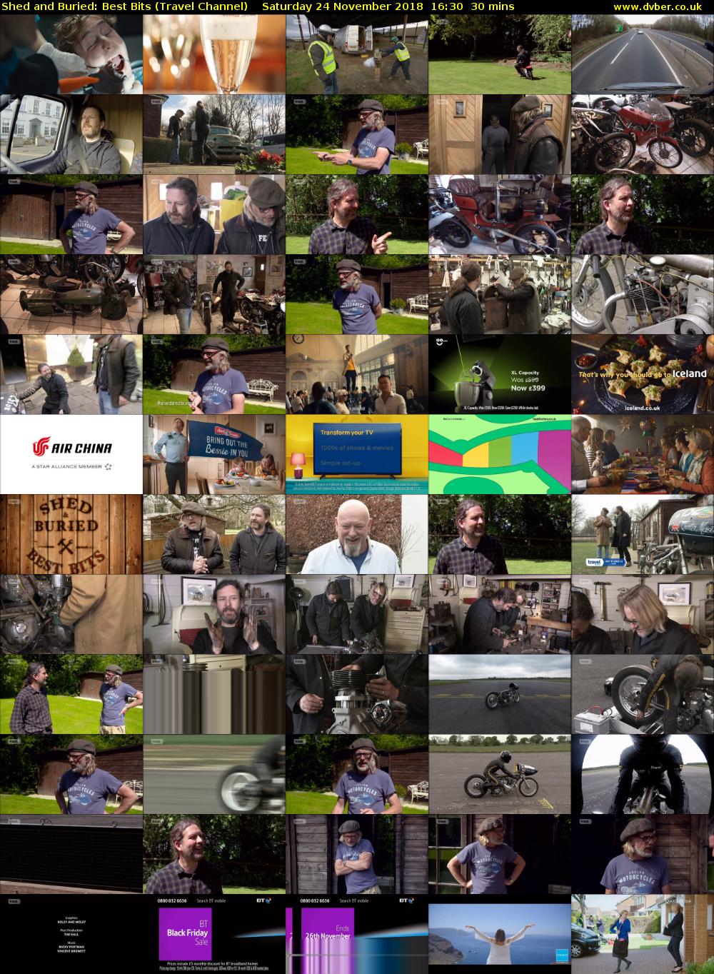 Shed and Buried: Best Bits (Travel Channel) Saturday 24 November 2018 16:30 - 17:00