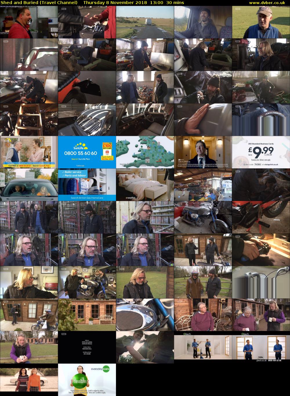 Shed and Buried (Travel Channel) Thursday 8 November 2018 13:00 - 13:30