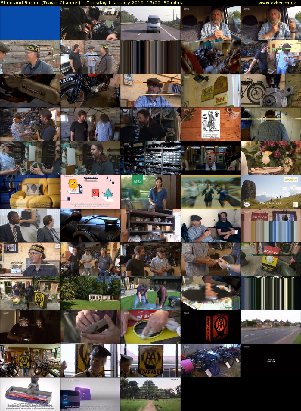 Shed and Buried (Travel Channel) Tuesday 1 January 2019 15:00 - 15:30