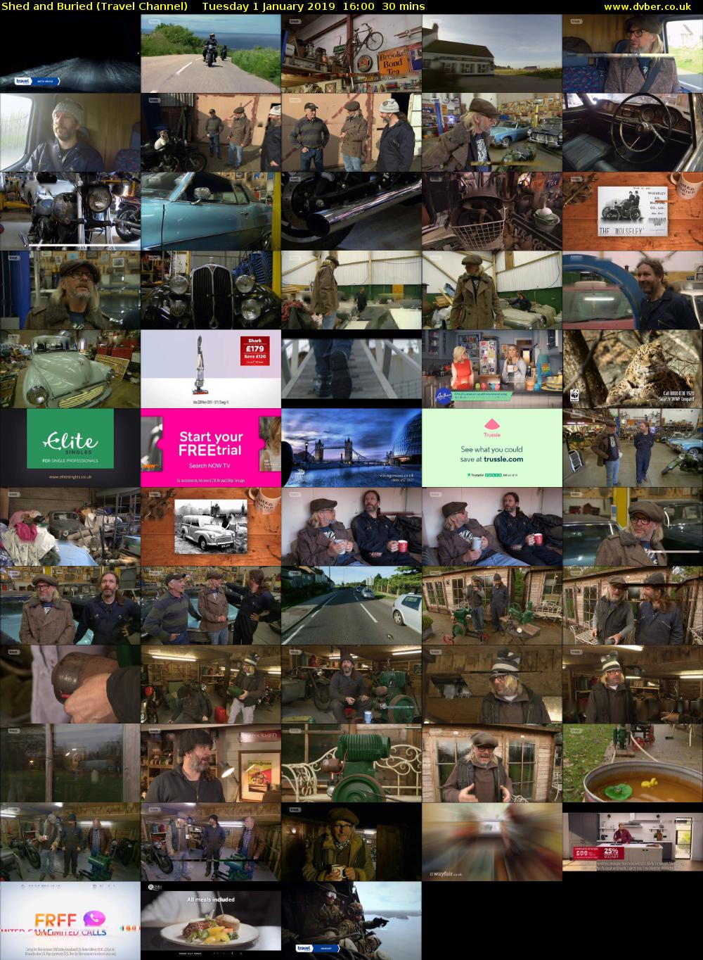 Shed and Buried (Travel Channel) Tuesday 1 January 2019 16:00 - 16:30