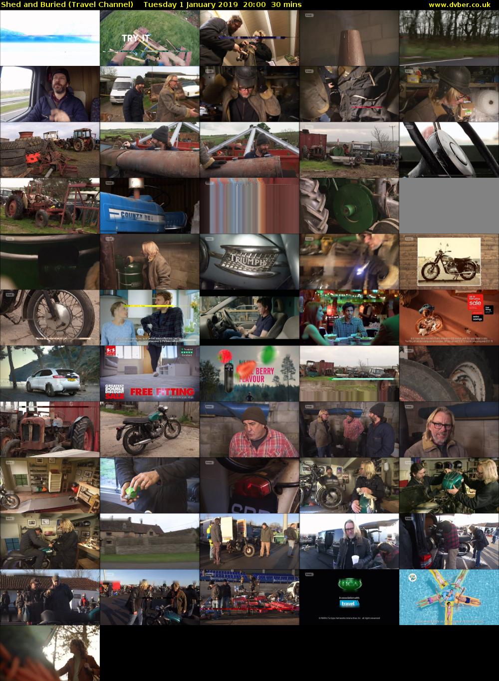 Shed and Buried (Travel Channel) Tuesday 1 January 2019 20:00 - 20:30