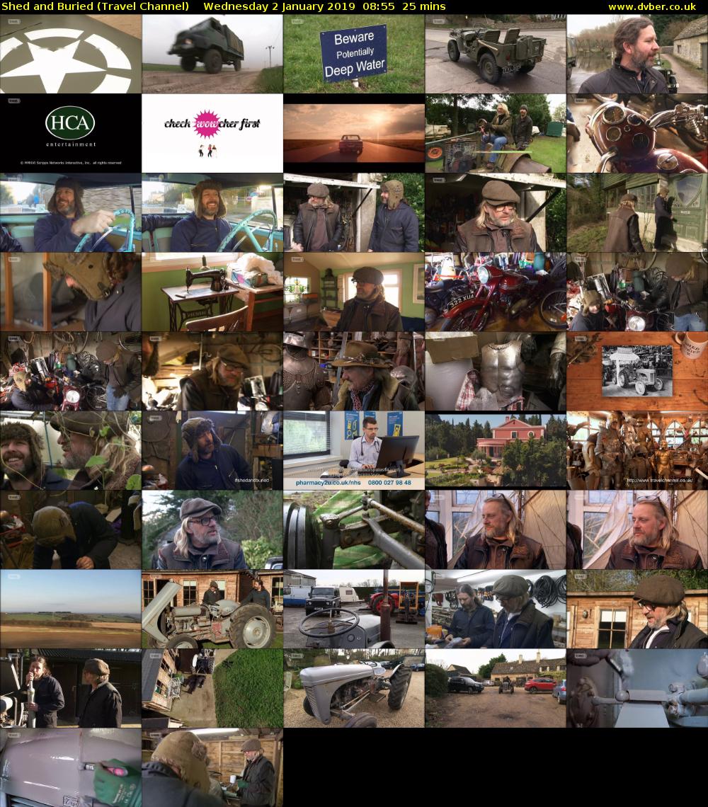 Shed and Buried (Travel Channel) Wednesday 2 January 2019 08:55 - 09:20