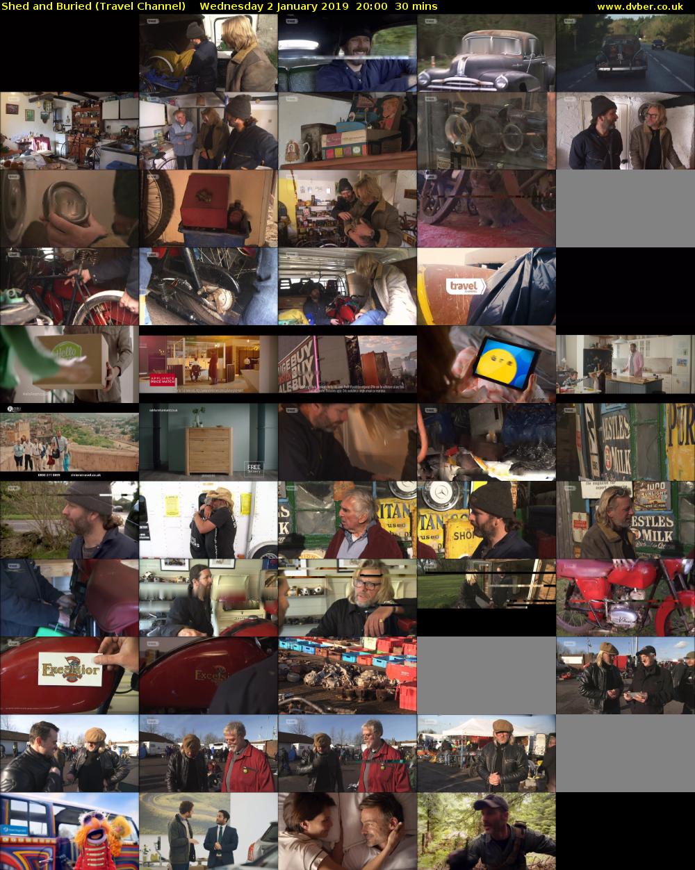 Shed and Buried (Travel Channel) Wednesday 2 January 2019 20:00 - 20:30