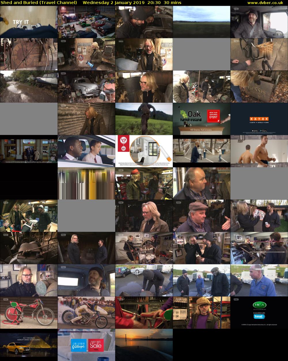 Shed and Buried (Travel Channel) Wednesday 2 January 2019 20:30 - 21:00