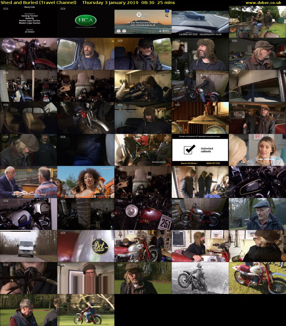 Shed and Buried (Travel Channel) Thursday 3 January 2019 08:30 - 08:55