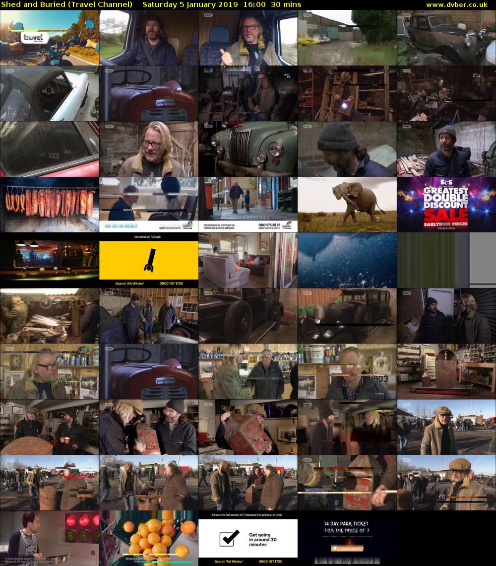 Shed and Buried (Travel Channel) Saturday 5 January 2019 16:00 - 16:30