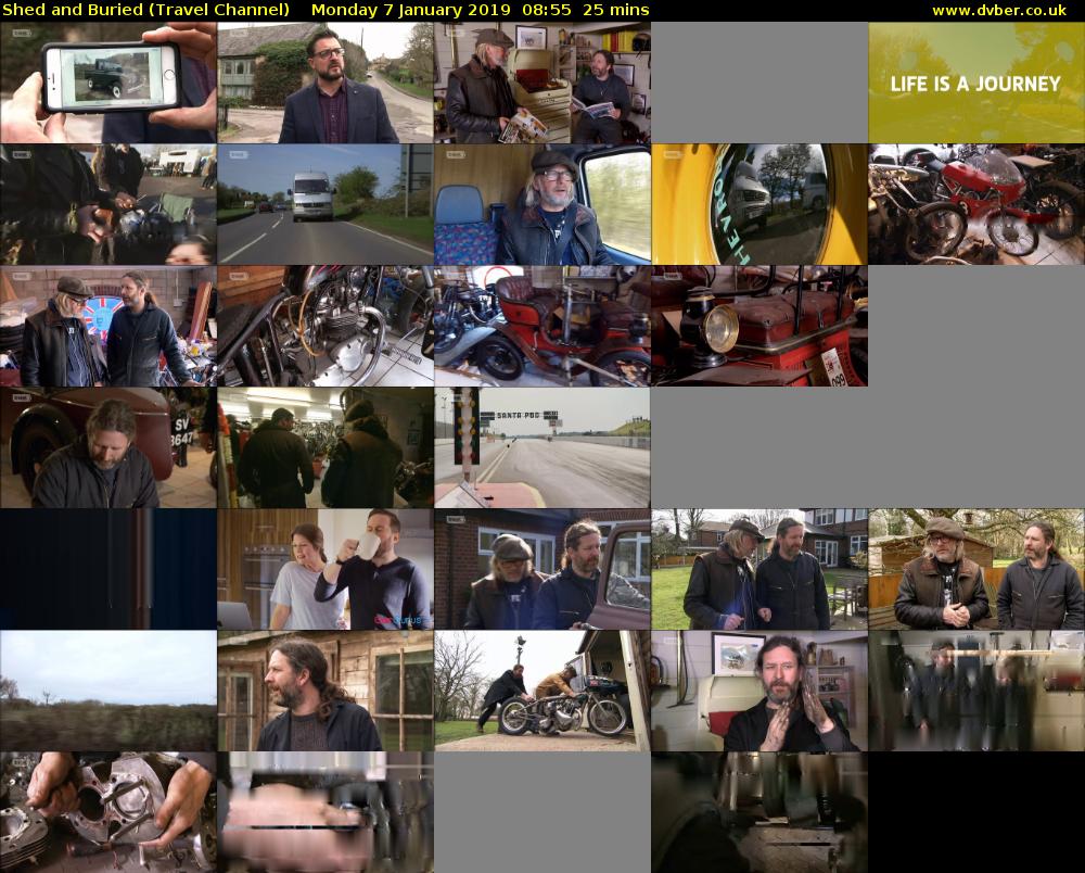 Shed and Buried (Travel Channel) Monday 7 January 2019 08:55 - 09:20