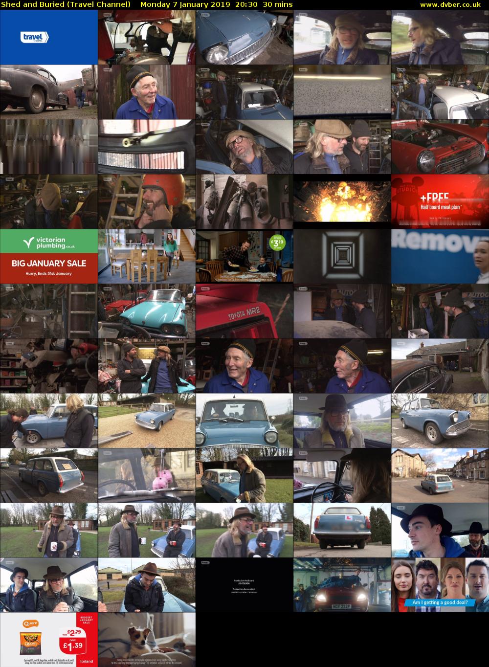 Shed and Buried (Travel Channel) Monday 7 January 2019 20:30 - 21:00