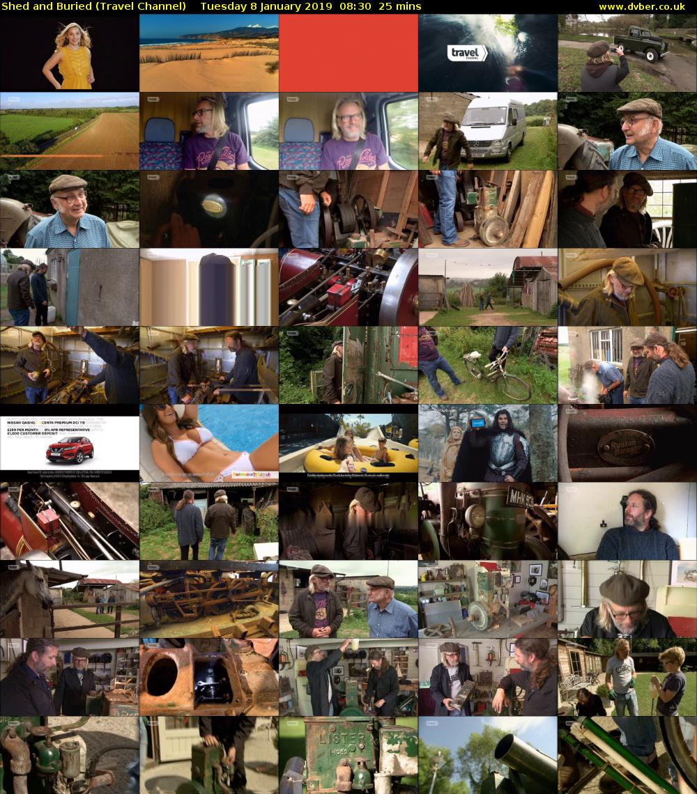 Shed and Buried (Travel Channel) Tuesday 8 January 2019 08:30 - 08:55