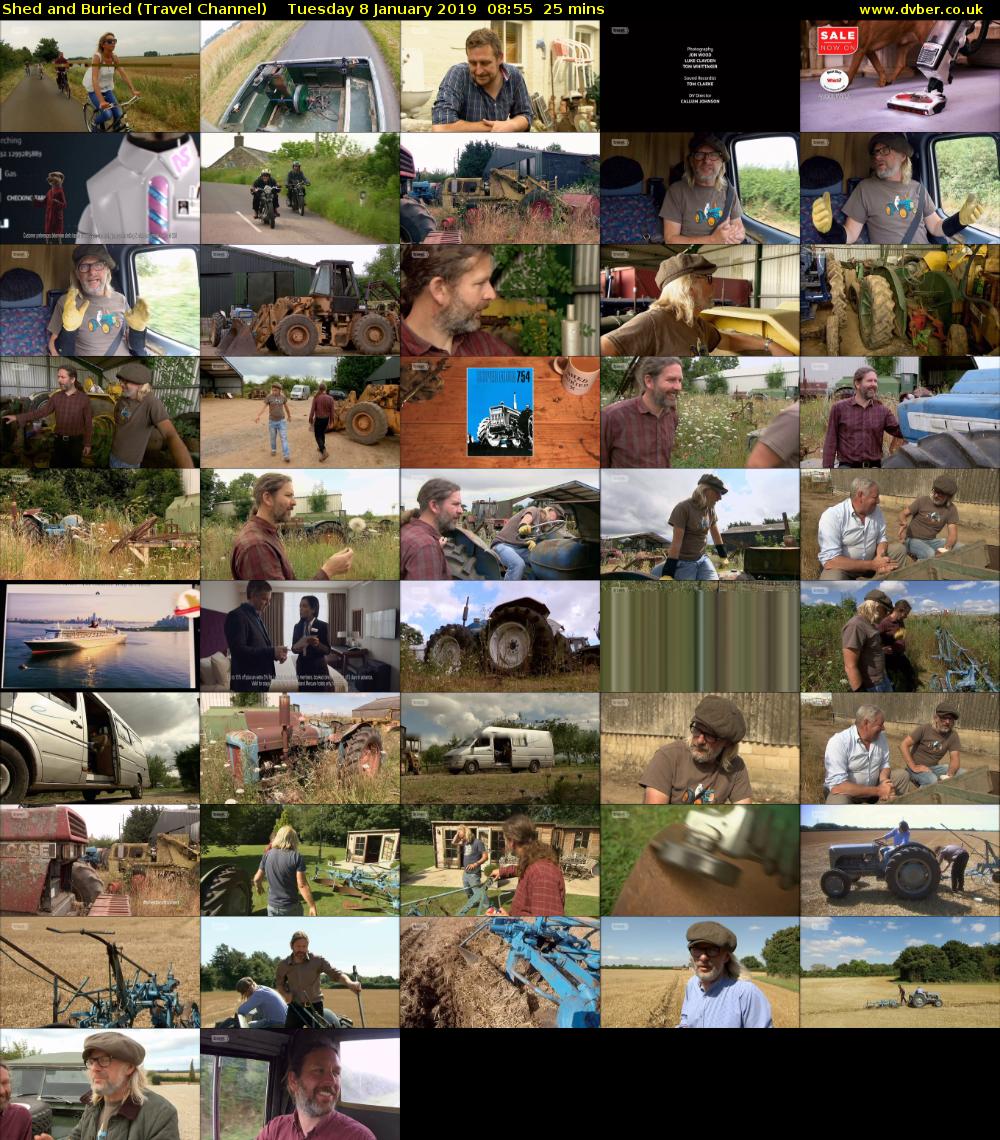 Shed and Buried (Travel Channel) Tuesday 8 January 2019 08:55 - 09:20