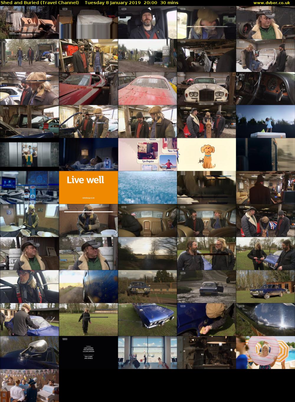 Shed and Buried (Travel Channel) Tuesday 8 January 2019 20:00 - 20:30