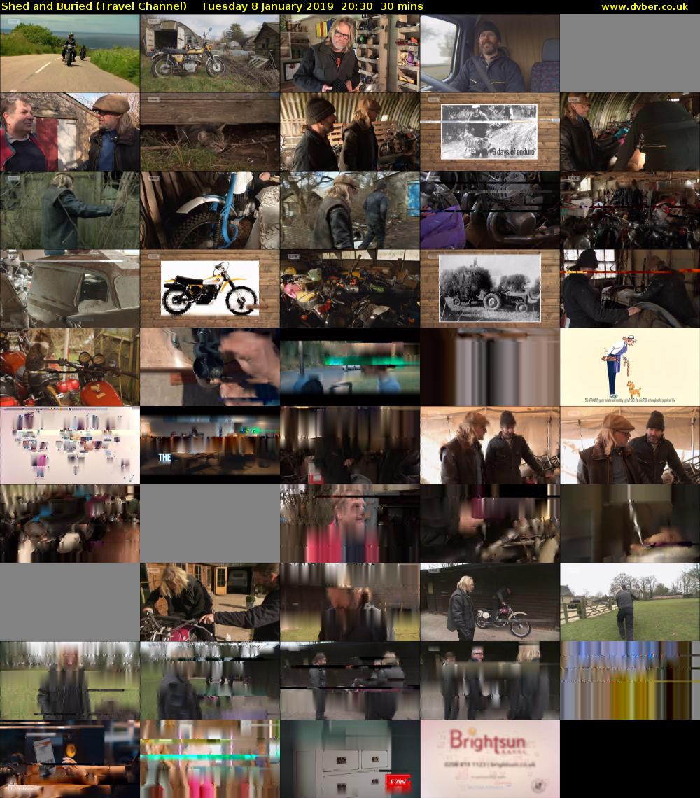 Shed and Buried (Travel Channel) Tuesday 8 January 2019 20:30 - 21:00