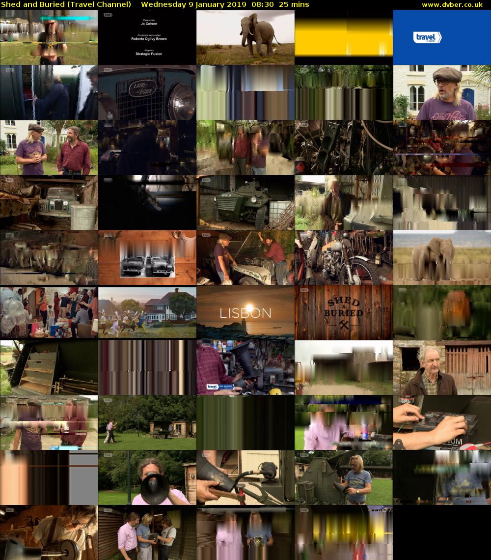 Shed and Buried (Travel Channel) Wednesday 9 January 2019 08:30 - 08:55