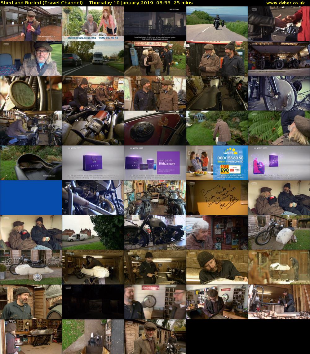 Shed and Buried (Travel Channel) Thursday 10 January 2019 08:55 - 09:20
