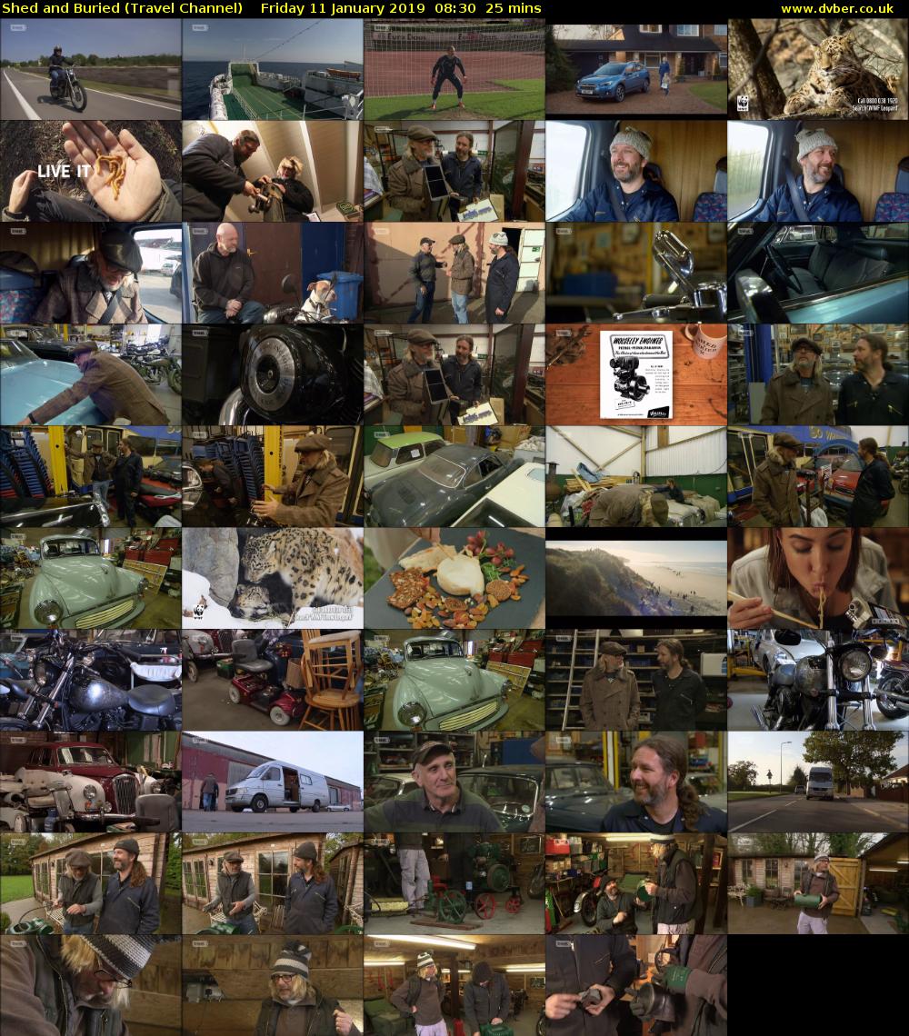 Shed and Buried (Travel Channel) Friday 11 January 2019 08:30 - 08:55
