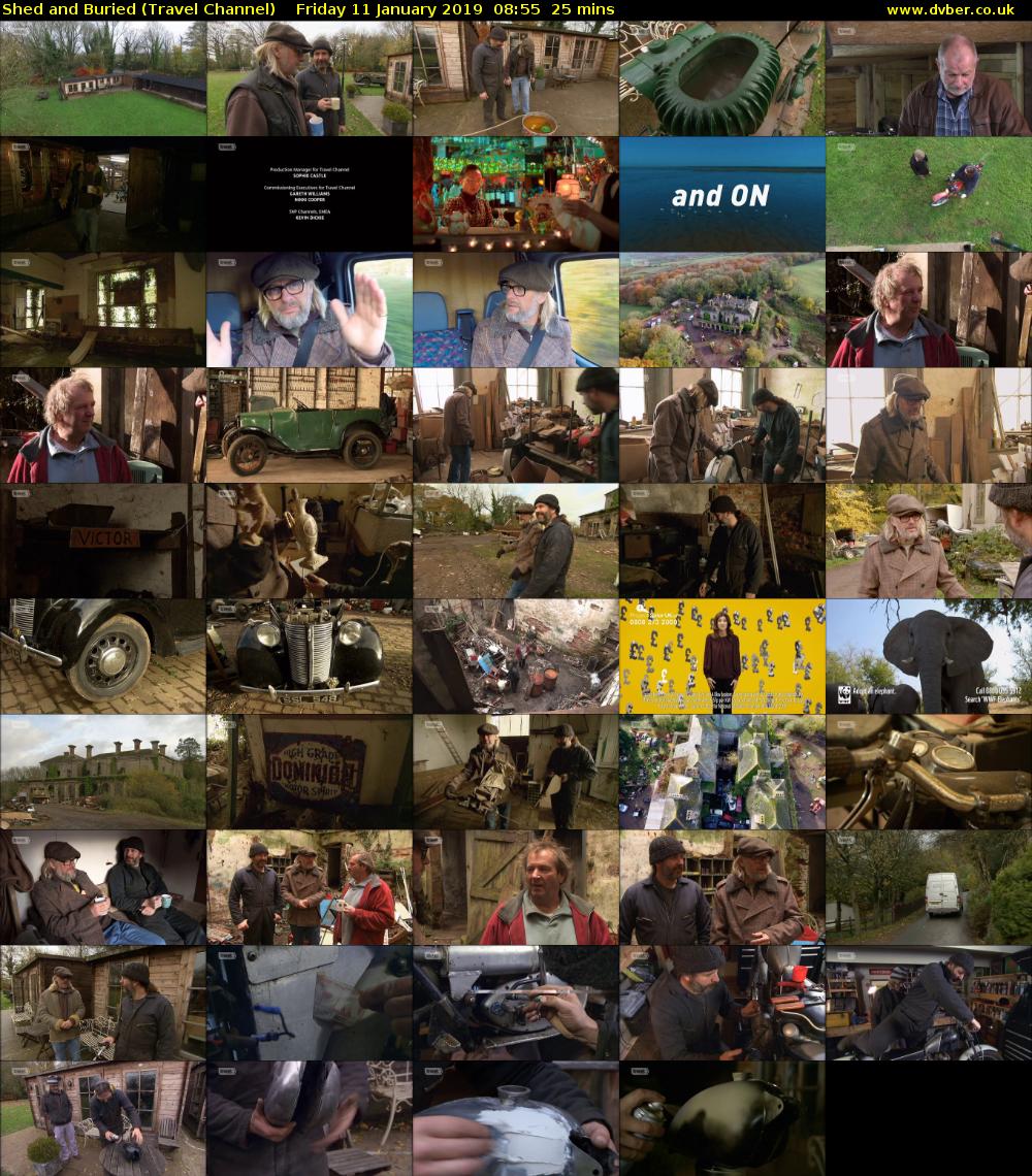 Shed and Buried (Travel Channel) Friday 11 January 2019 08:55 - 09:20