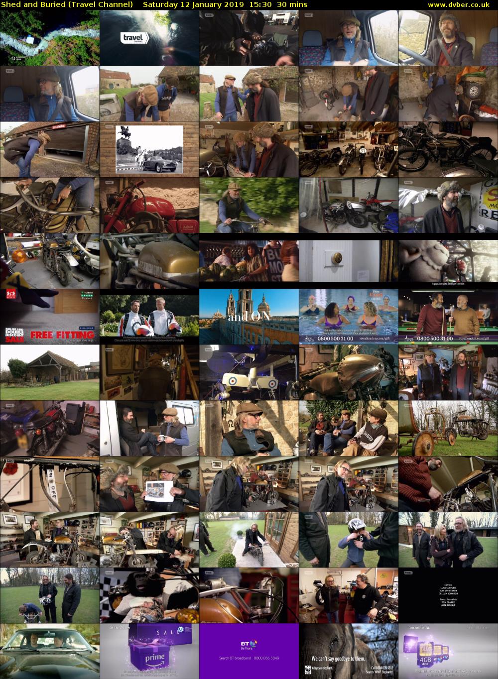 Shed and Buried (Travel Channel) Saturday 12 January 2019 15:30 - 16:00