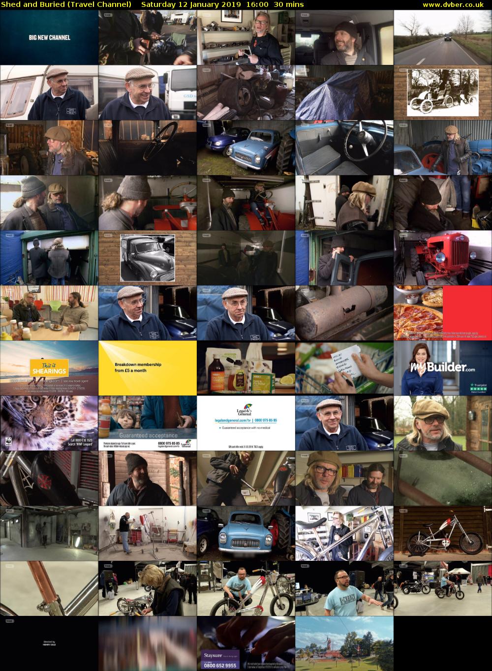 Shed and Buried (Travel Channel) Saturday 12 January 2019 16:00 - 16:30