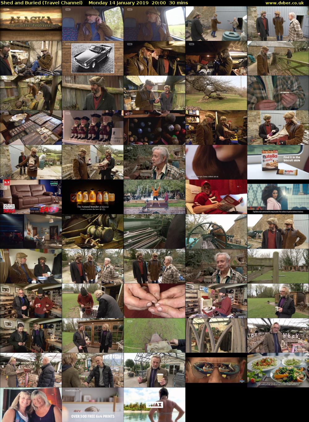 Shed and Buried (Travel Channel) Monday 14 January 2019 20:00 - 20:30