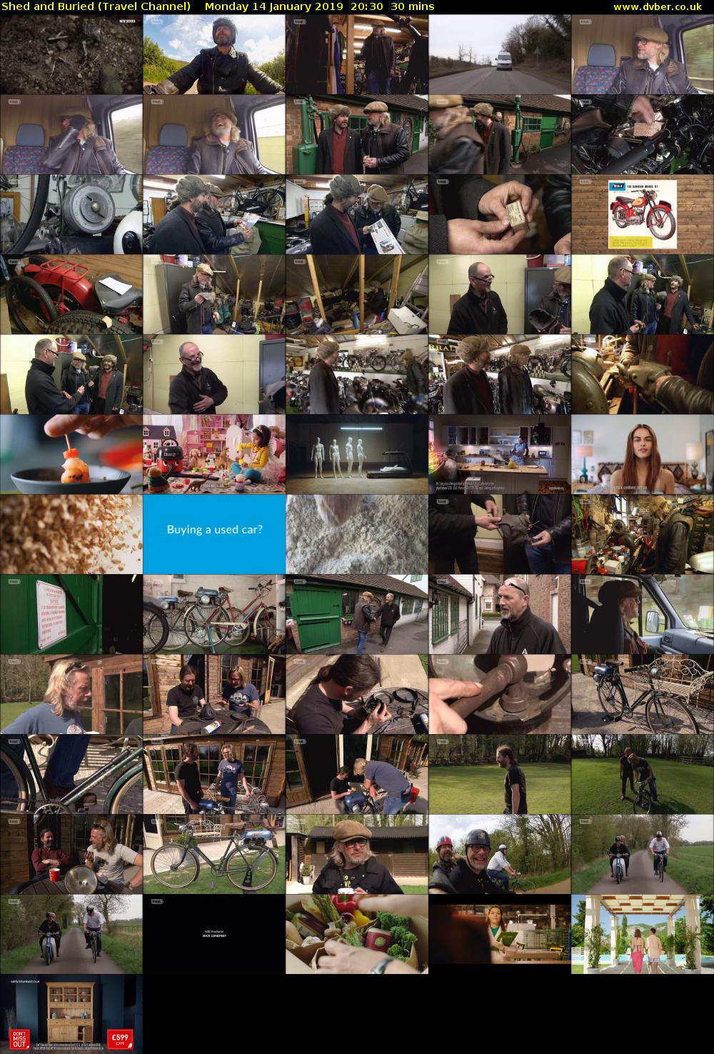 Shed and Buried (Travel Channel) Monday 14 January 2019 20:30 - 21:00