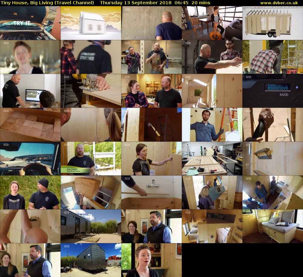 Tiny House, Big Living (Travel Channel) Thursday 13 September 2018 06:45 - 07:05