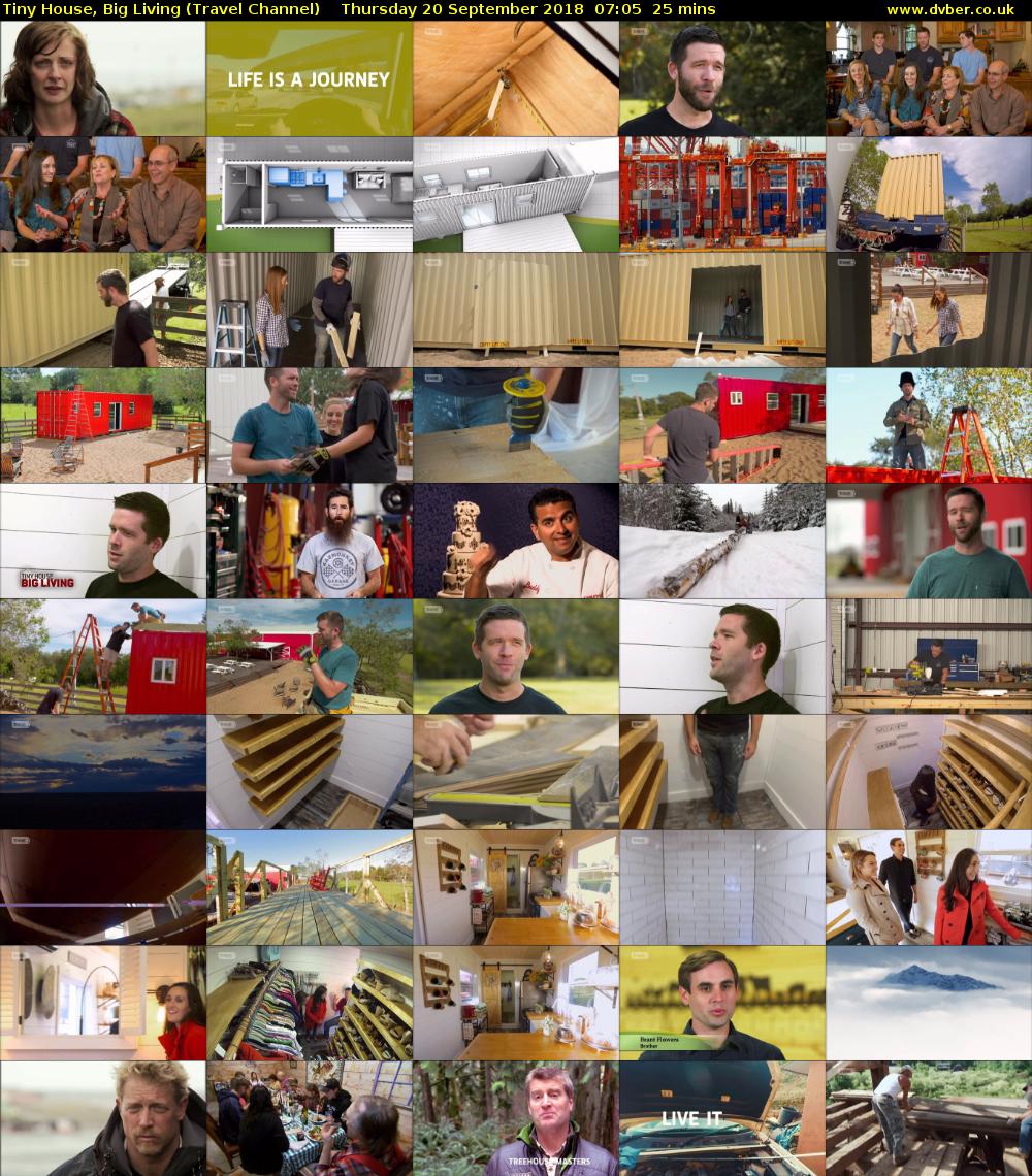 Tiny House, Big Living (Travel Channel) Thursday 20 September 2018 07:05 - 07:30