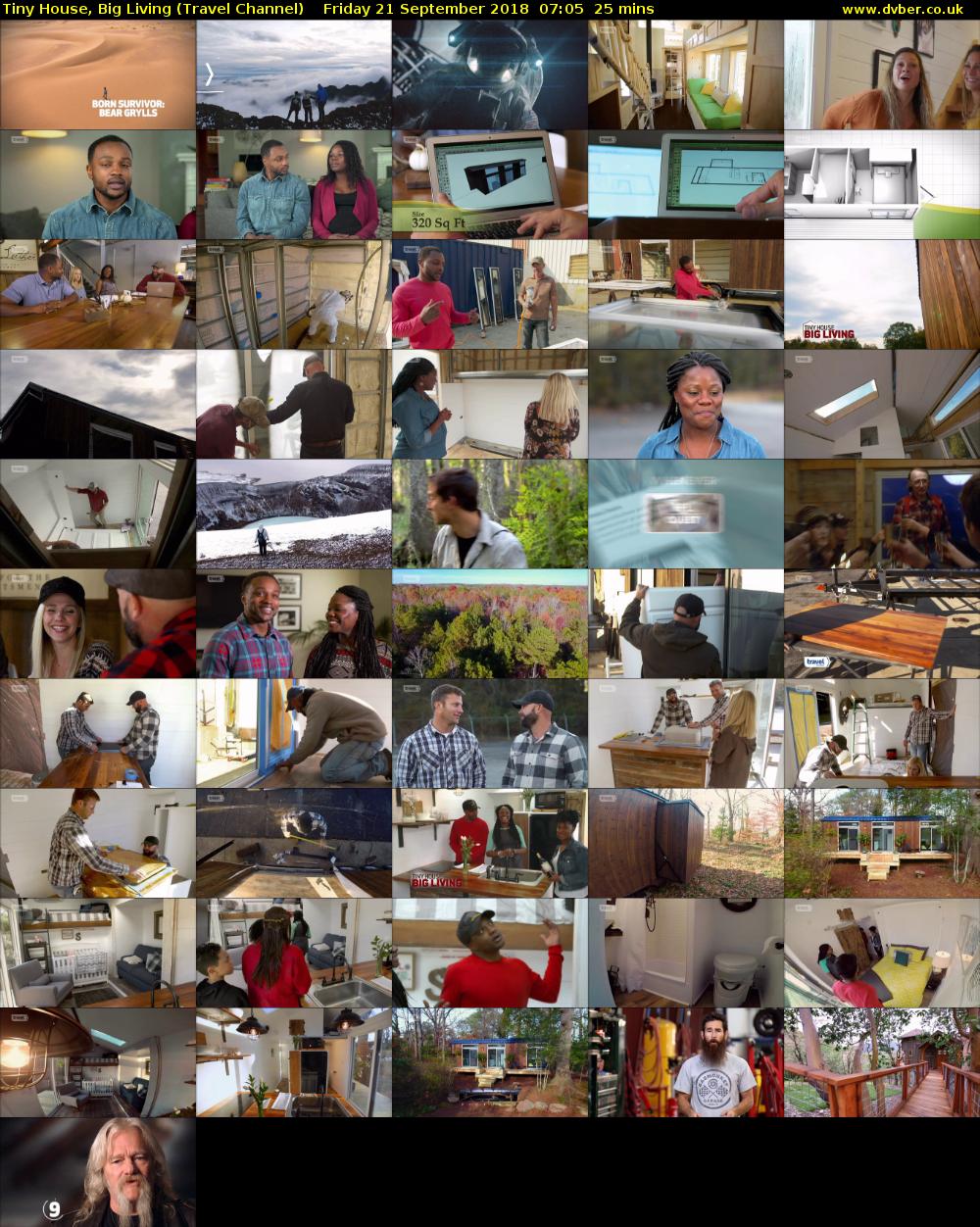 Tiny House, Big Living (Travel Channel) Friday 21 September 2018 07:05 - 07:30