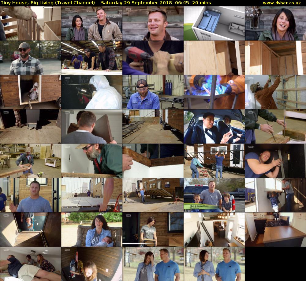 Tiny House, Big Living (Travel Channel) Saturday 29 September 2018 06:45 - 07:05