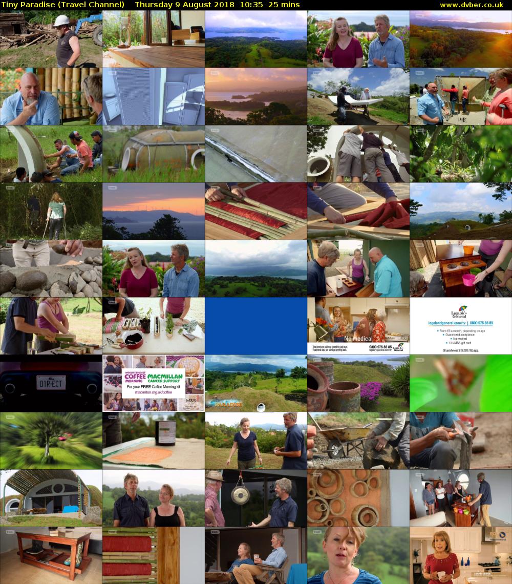 Tiny Paradise (Travel Channel) Thursday 9 August 2018 10:35 - 11:00
