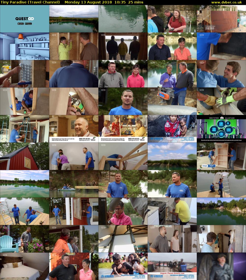 Tiny Paradise (Travel Channel) Monday 13 August 2018 10:35 - 11:00