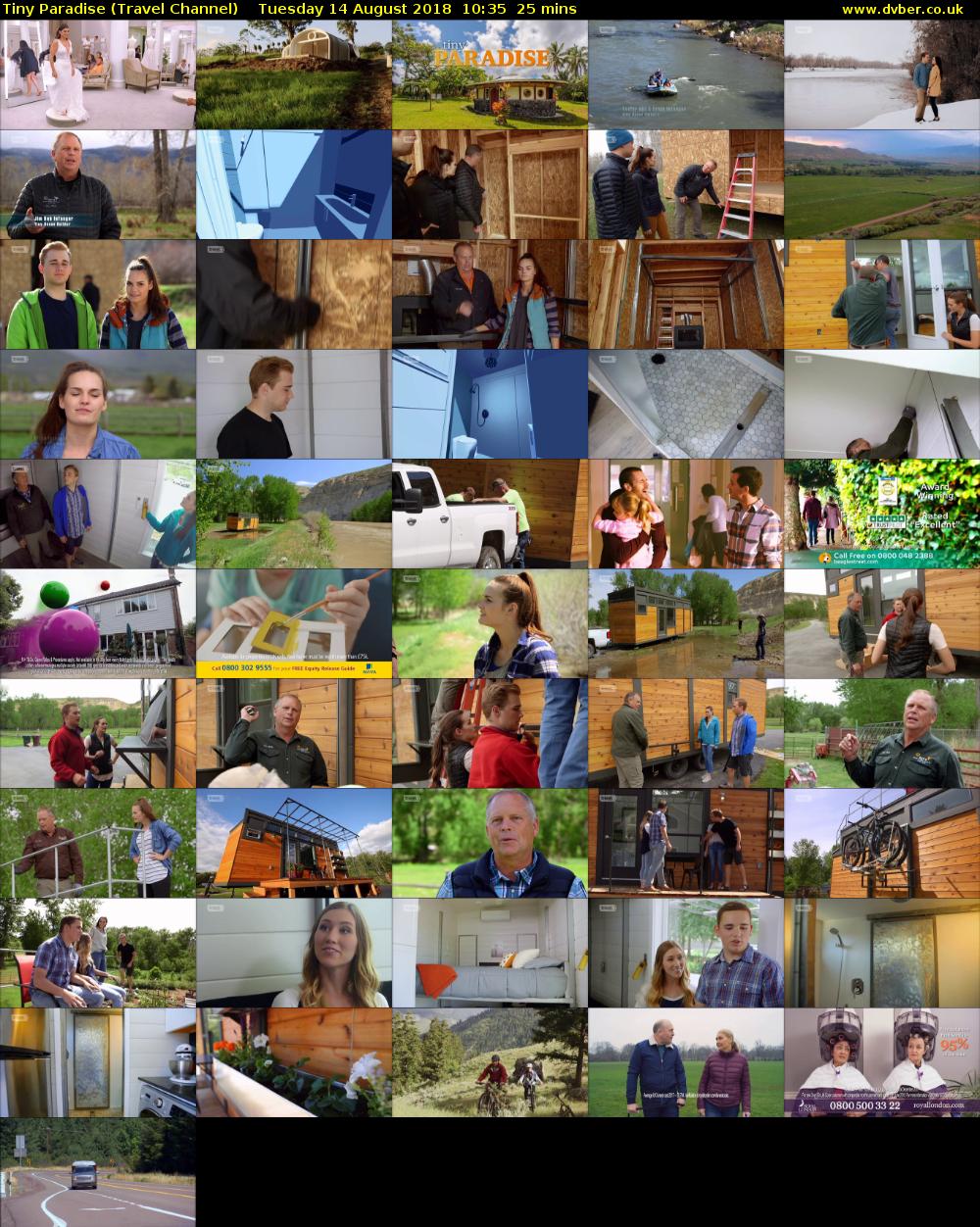 Tiny Paradise (Travel Channel) Tuesday 14 August 2018 10:35 - 11:00