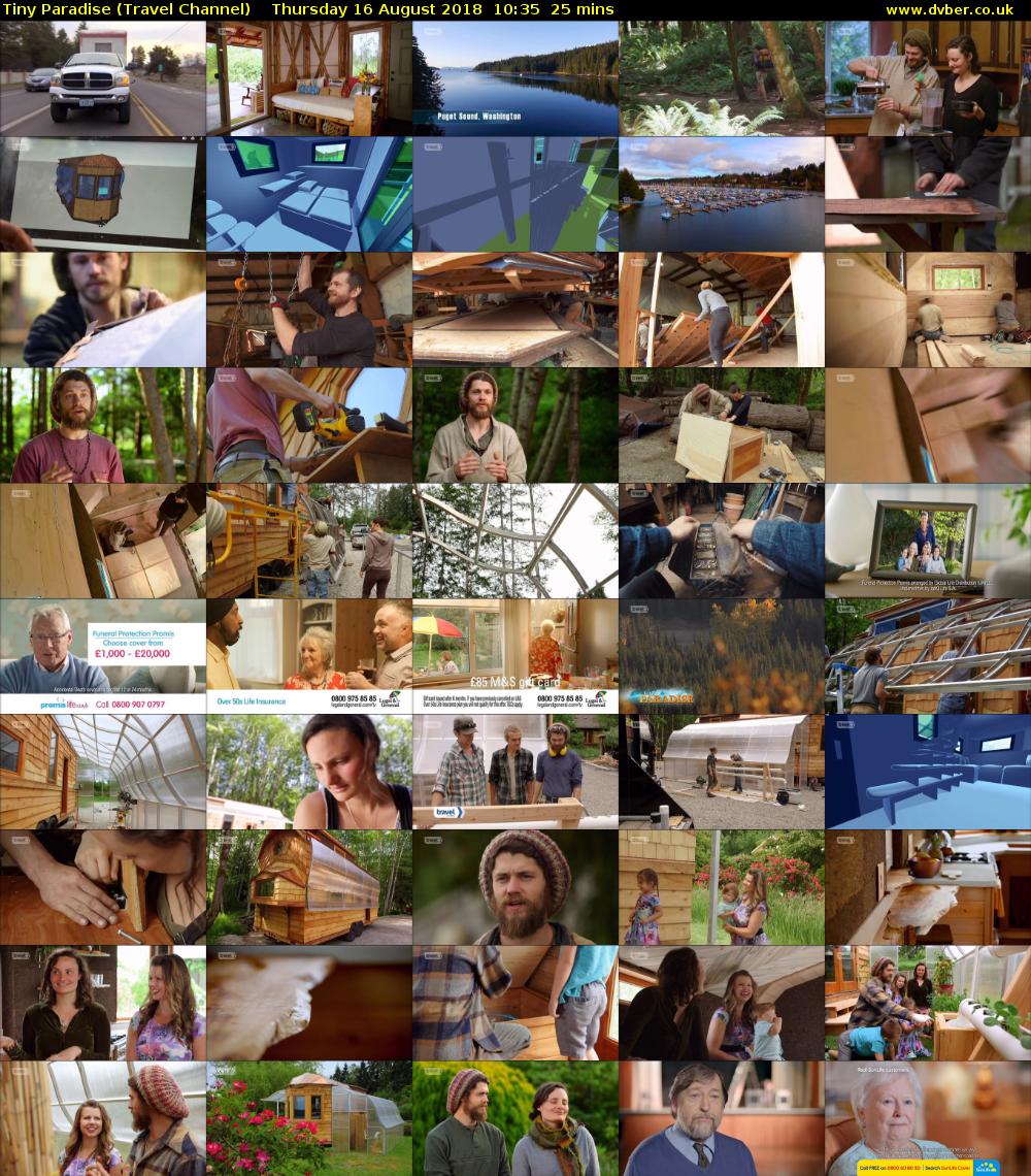 Tiny Paradise (Travel Channel) Thursday 16 August 2018 10:35 - 11:00
